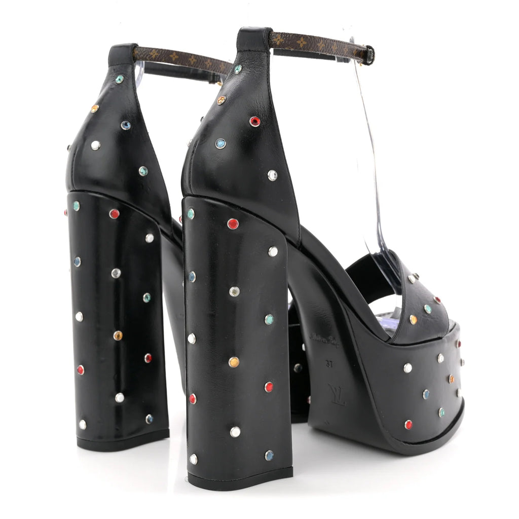 Louis Vuitton Studded Platform Sandals