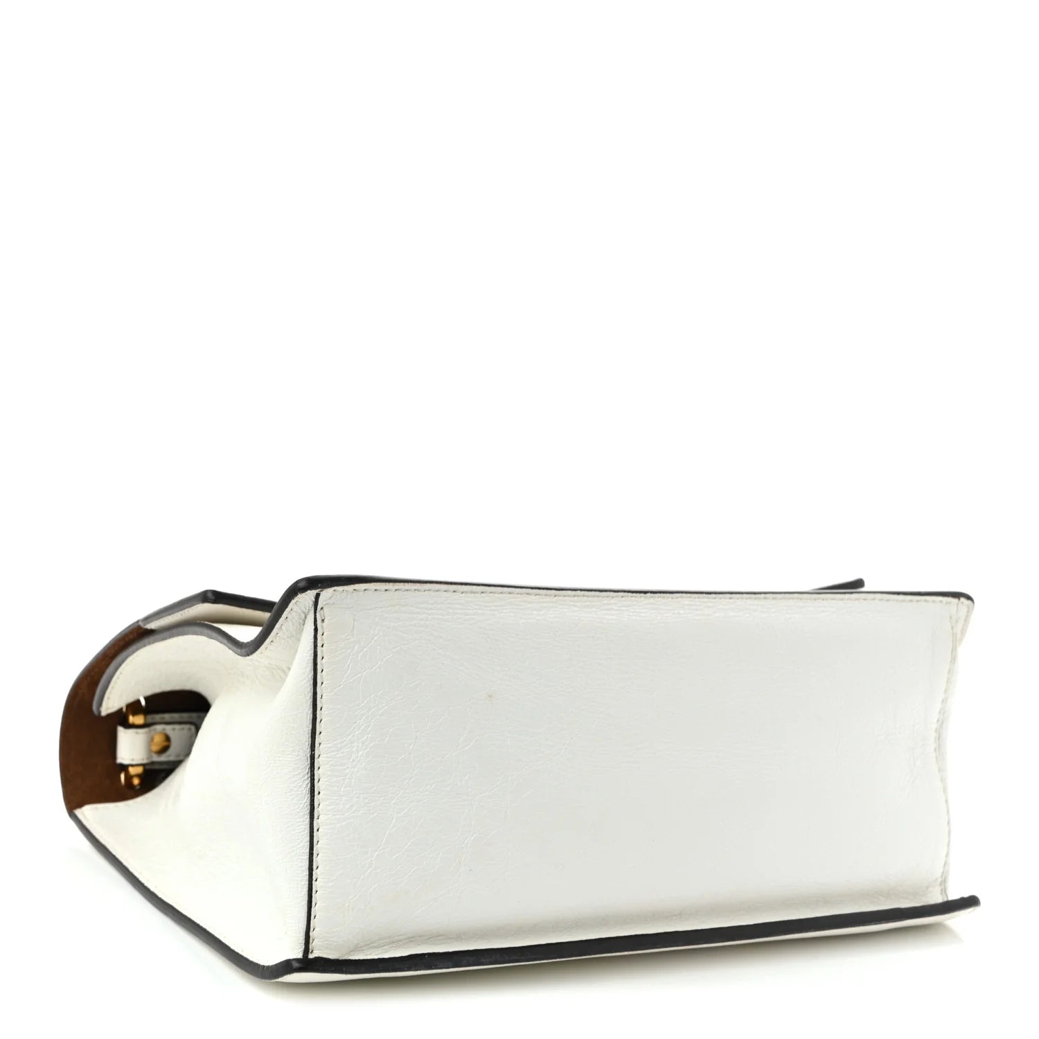 Fendi White Leather Kan U Bag