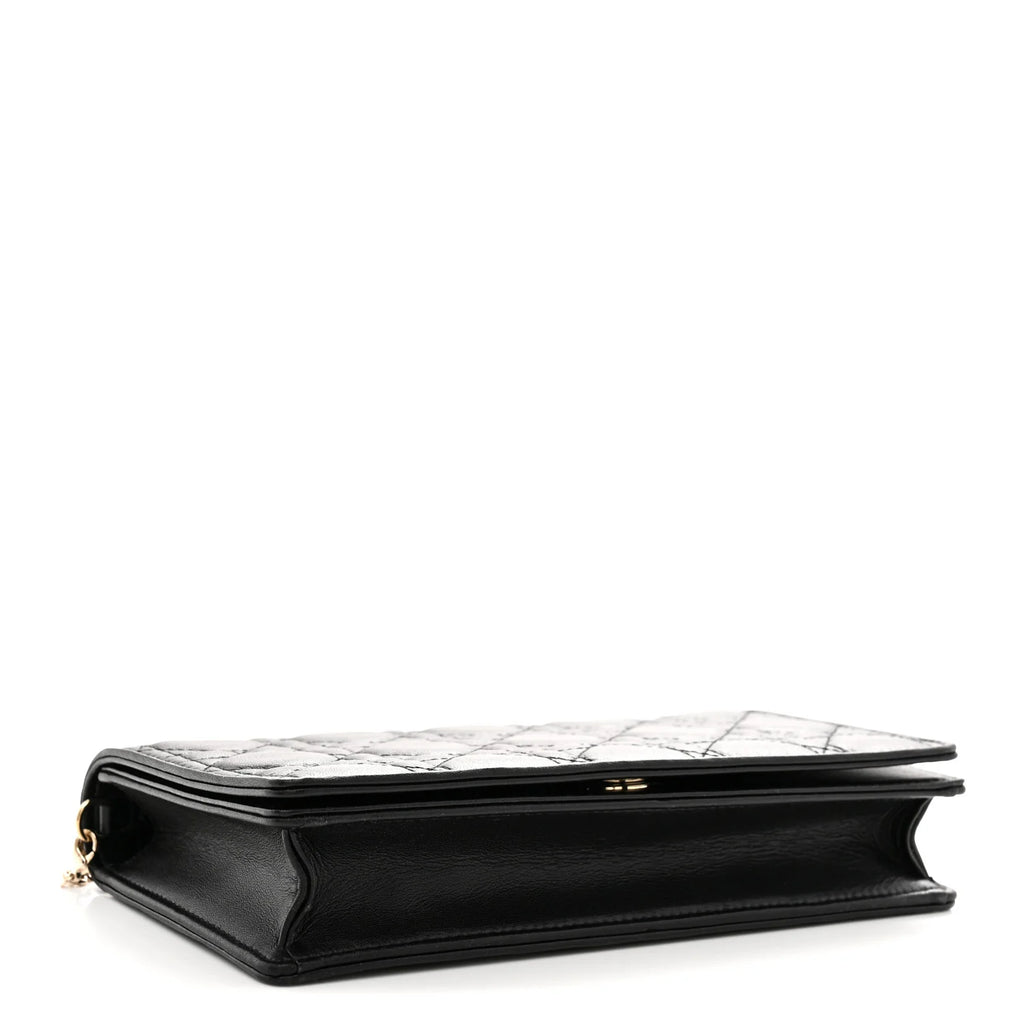 Dior Black Cannage Leather Pouch