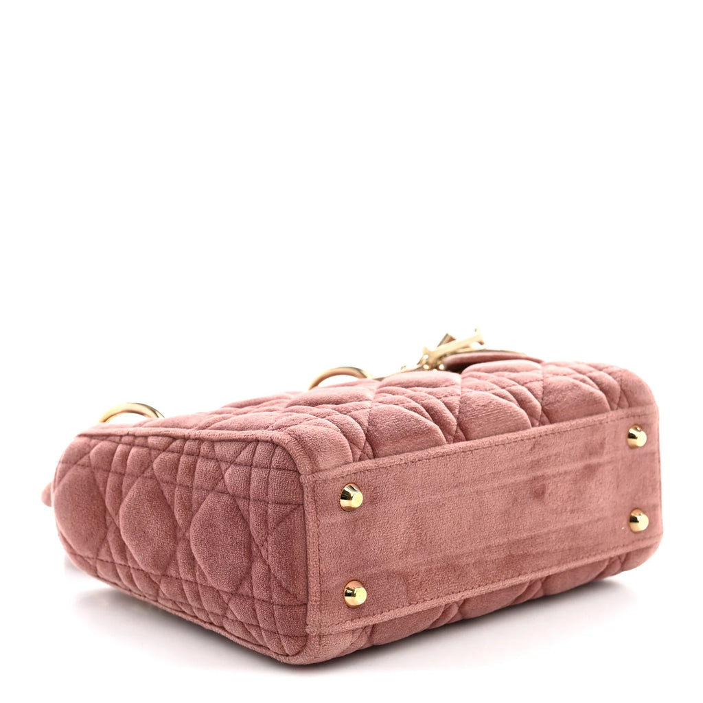 Dior Mini Lady Rose Velvet