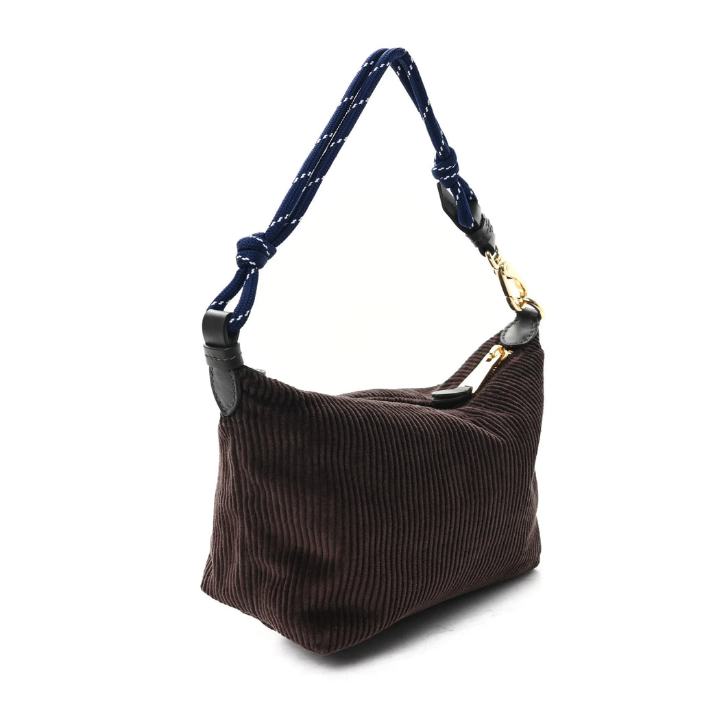Miu Miu Brown Corduroy Pouch