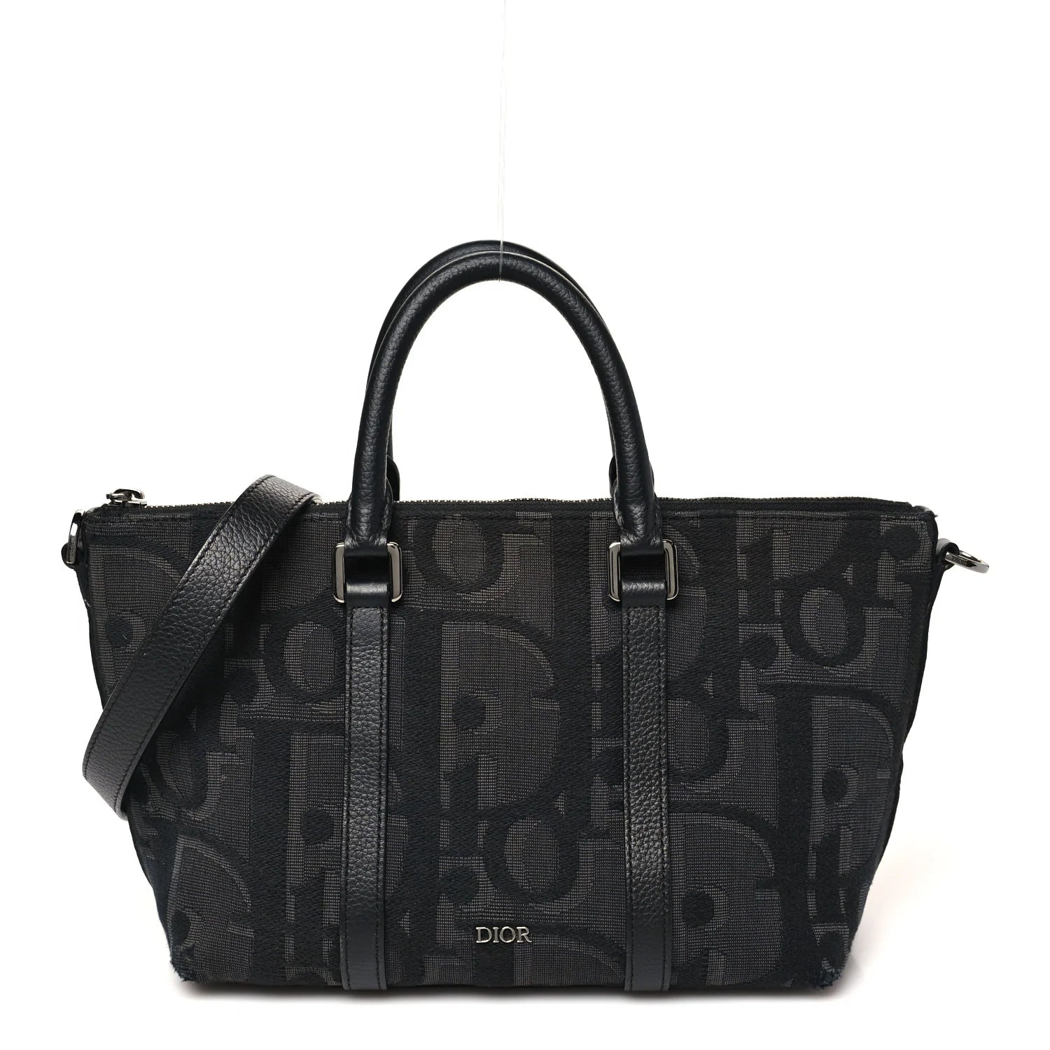 Dior Black Oblique Jacquard Tote