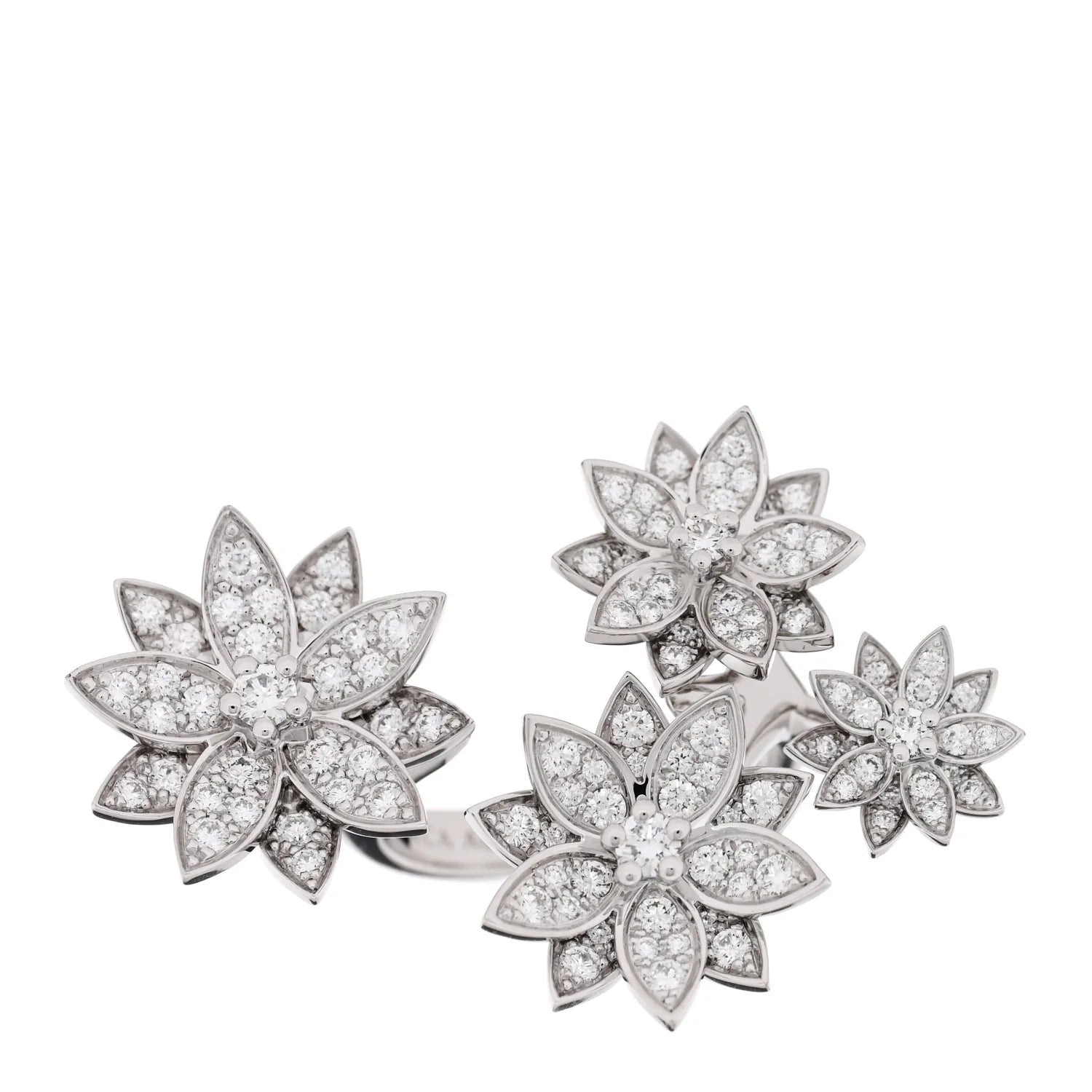 Van Cleef Diamond Lotus Ring