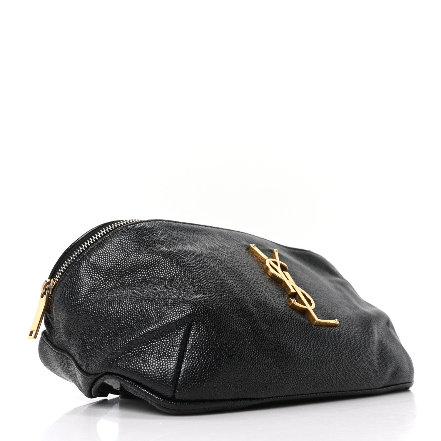 Saint Laurent Black Leather Bumbag