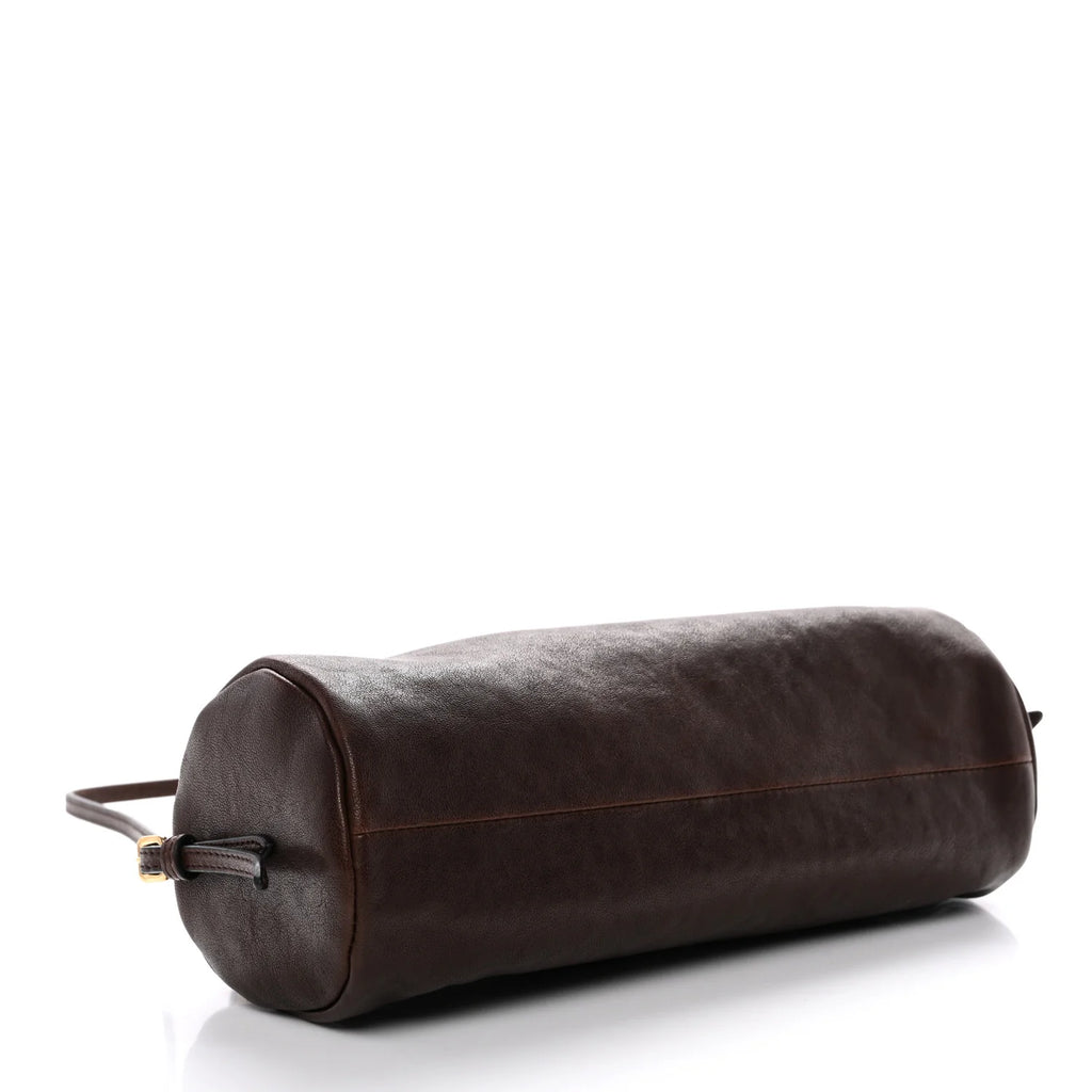 Miu Miu Brown Leather Cylinder Bag