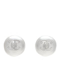 Chanel White Pearly CC Earrings