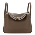 Hermes Lindy Etoupe Grained Leather