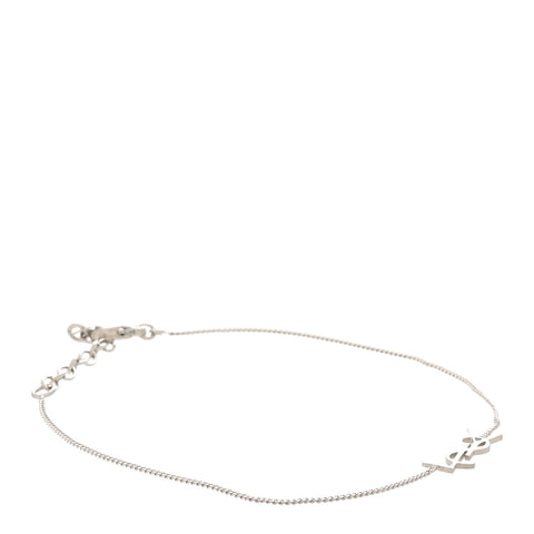 Saint Laurent Silver YSL Bracelet
