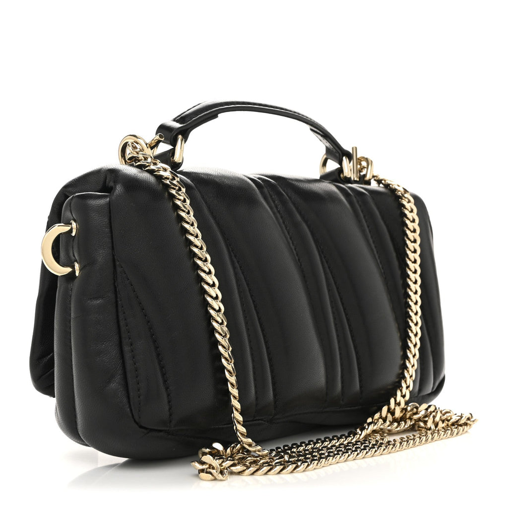 Gucci Black Leather GG Marmont