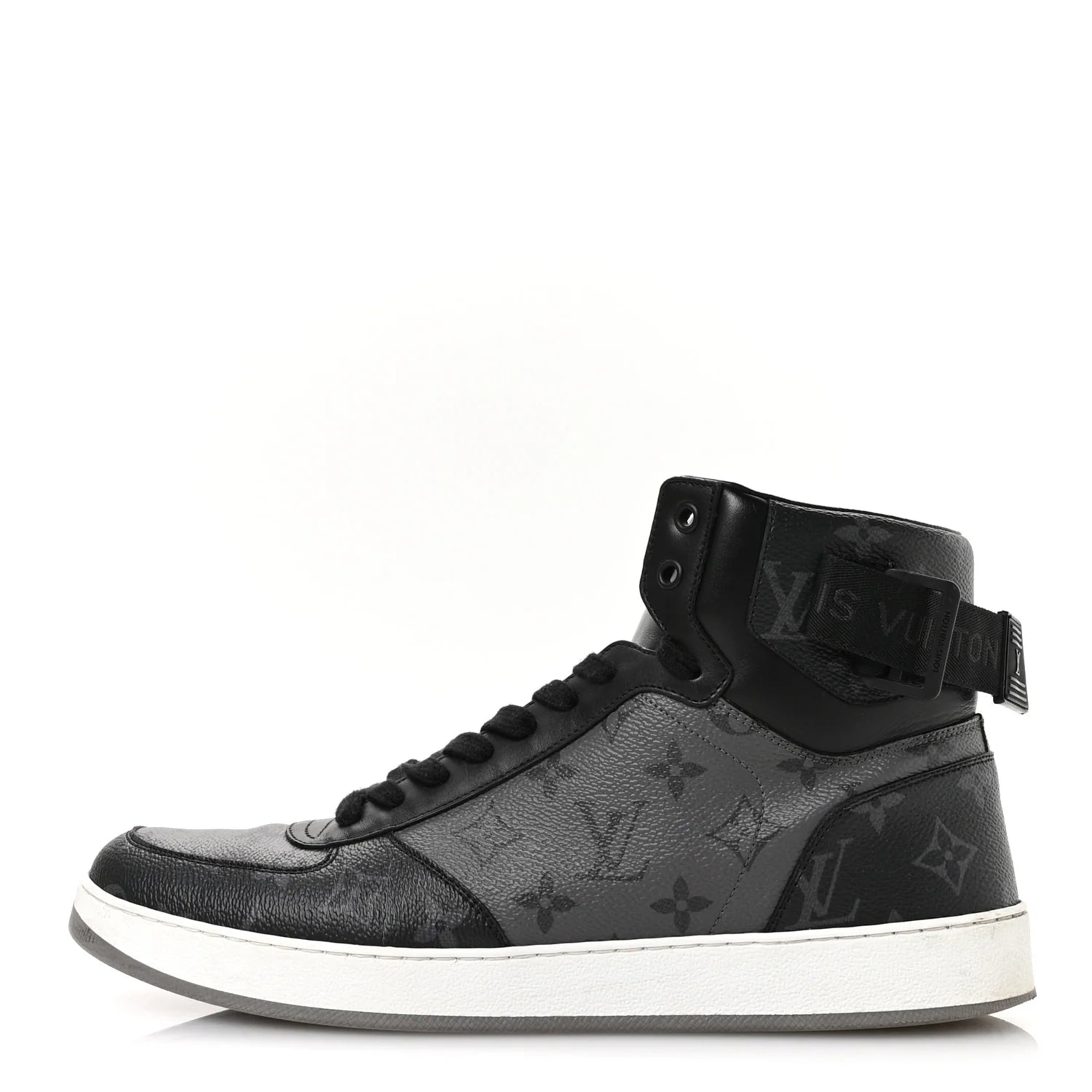 Louis Vuitton Black Monogram High-Top