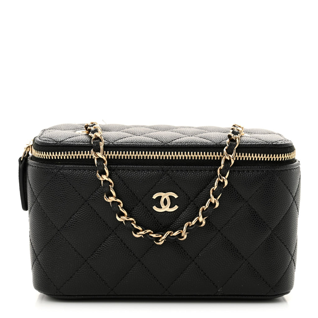 Chanel Black Caviar Vanity Bag