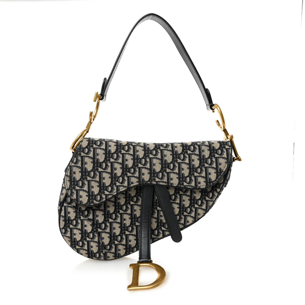 Dior Oblique Jacquard Saddle Bag