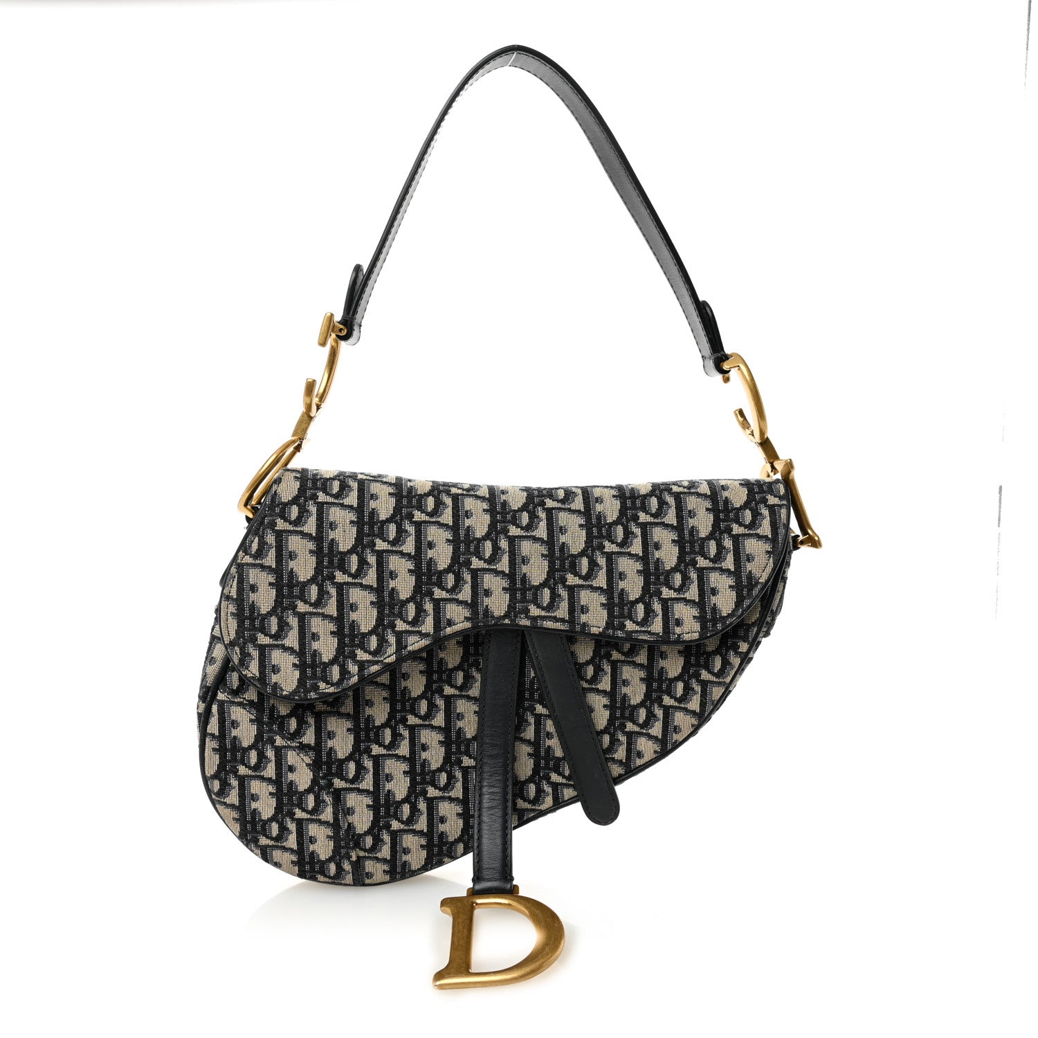 Dior Oblique Jacquard Saddle Bag