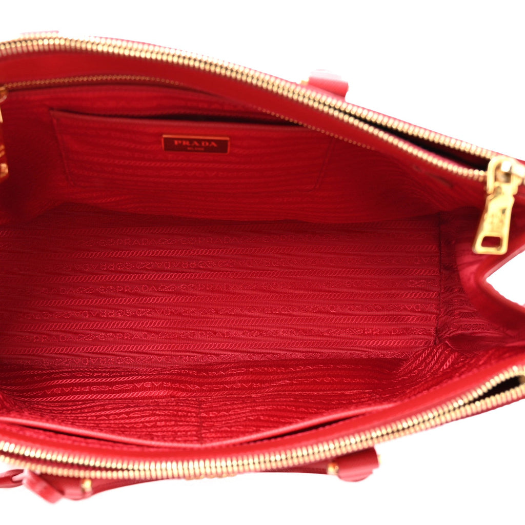 Prada Red Saffiano Galleria Tote
