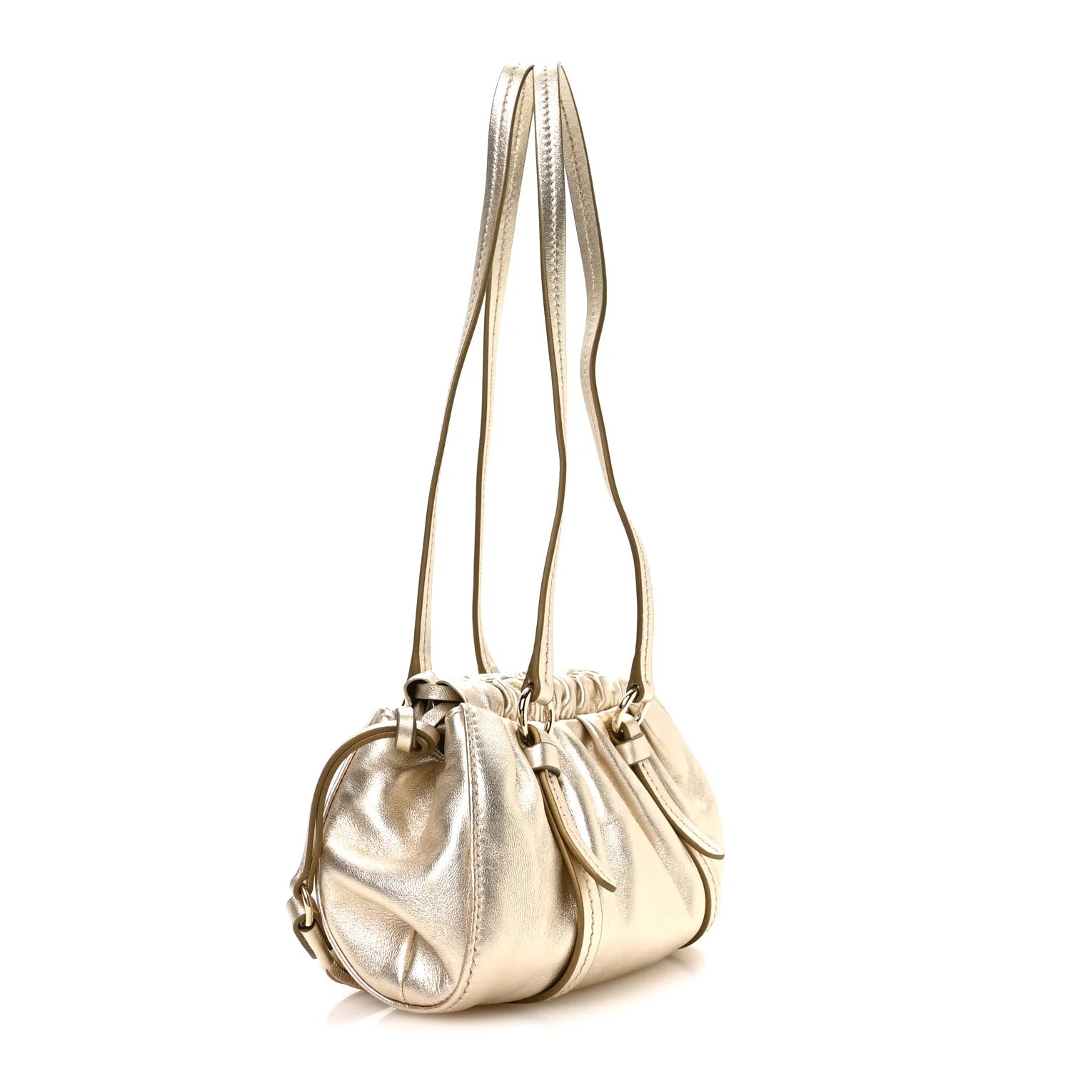 Miu Miu Gold Metallic Archive Bag
