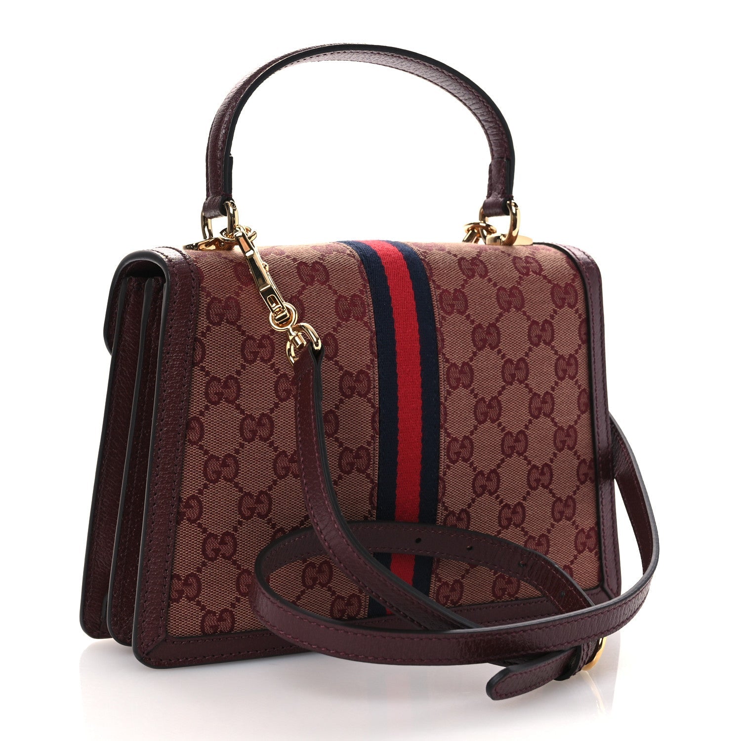 Gucci Burgundy GG Padlock Bag