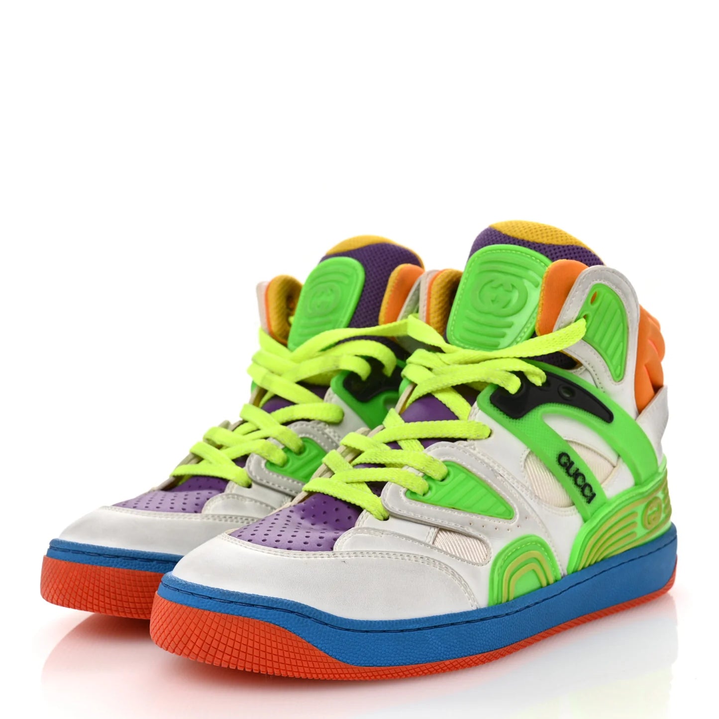 Gucci Multicolored Basket High-Top Sneakers