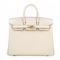 Hermes Birkin Cream Grained Handbag
