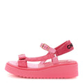 Chanel Pink Quilted Platform Sandals