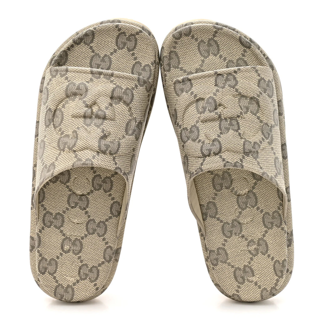 Gucci GG Monogram Platform Slides