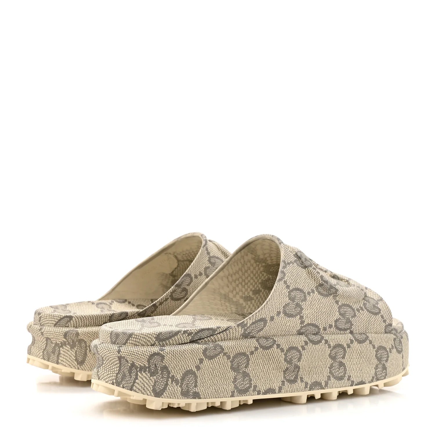 Gucci GG Monogram Platform Slides