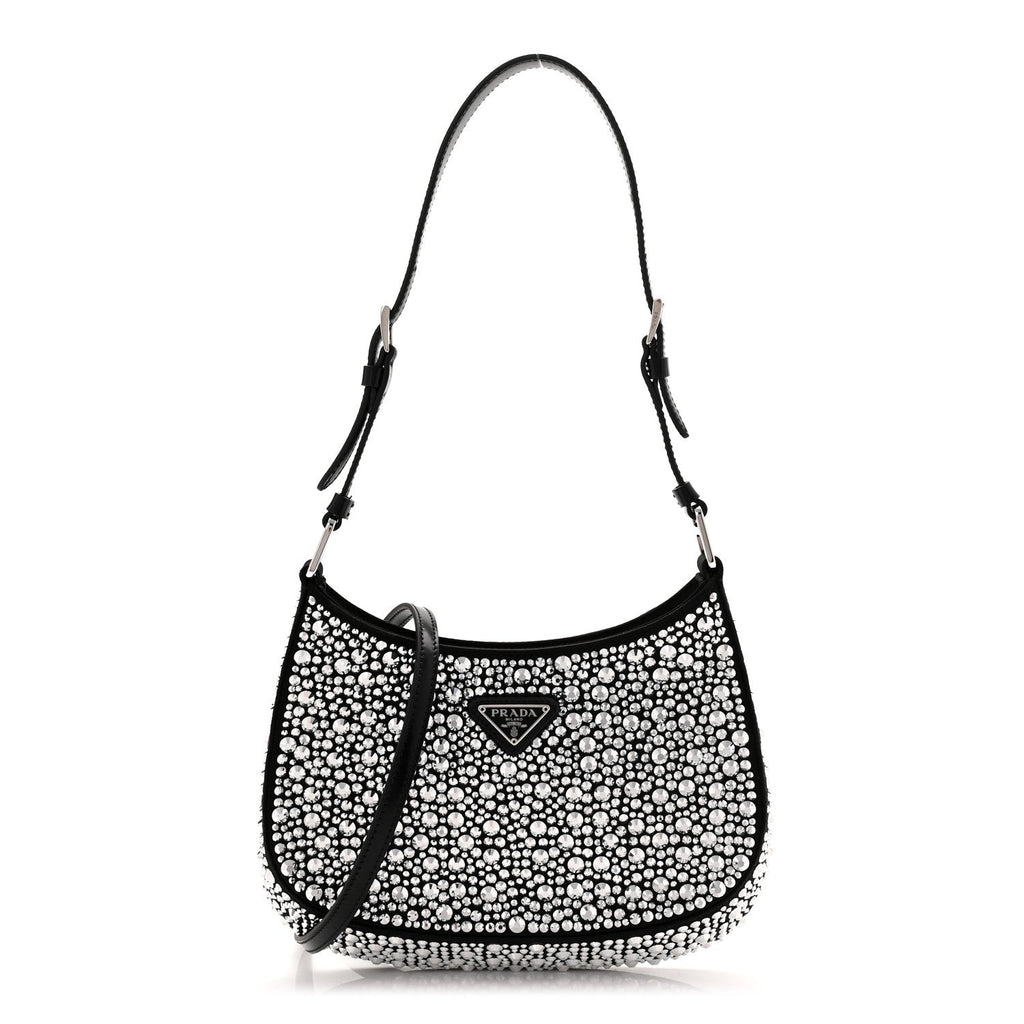 Prada Crystal Embellished Shoulder Bag