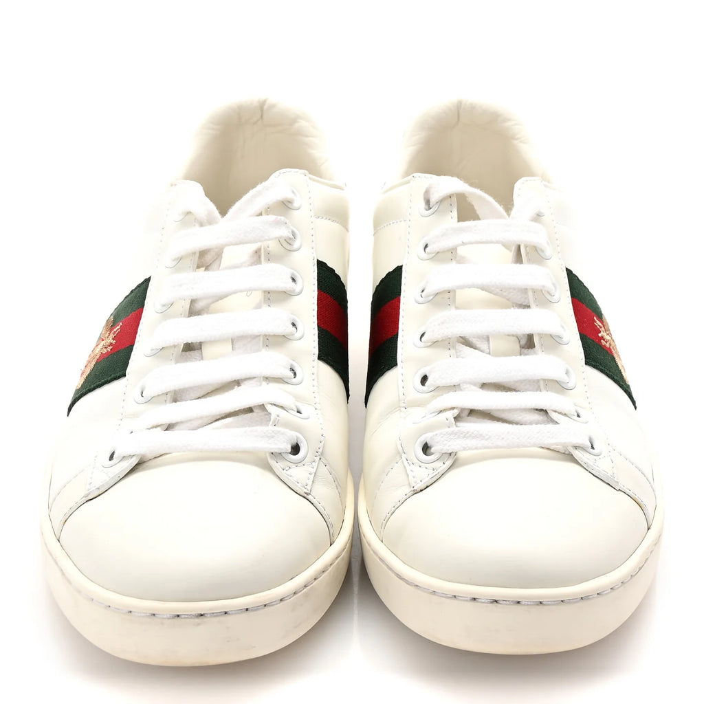 Gucci Ace Bee Leather Sneakers
