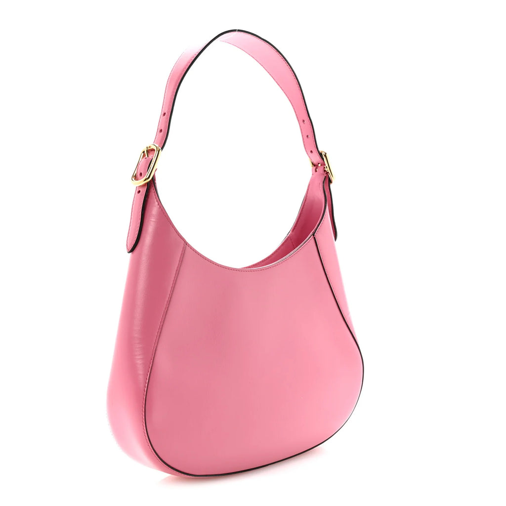 Prada Pink Leather Hobo Bag