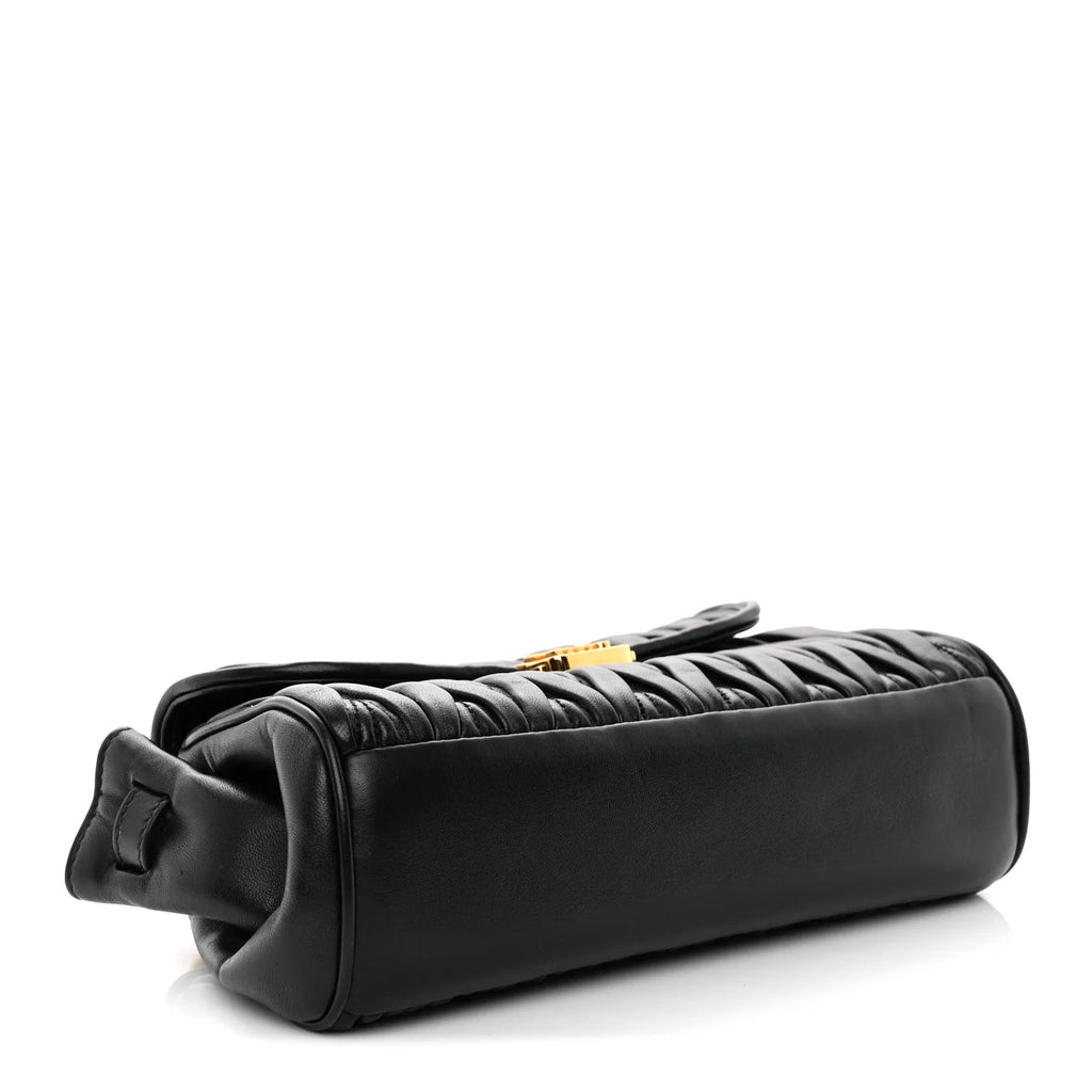 Miu Miu Black Matelassé Shoulder Bag