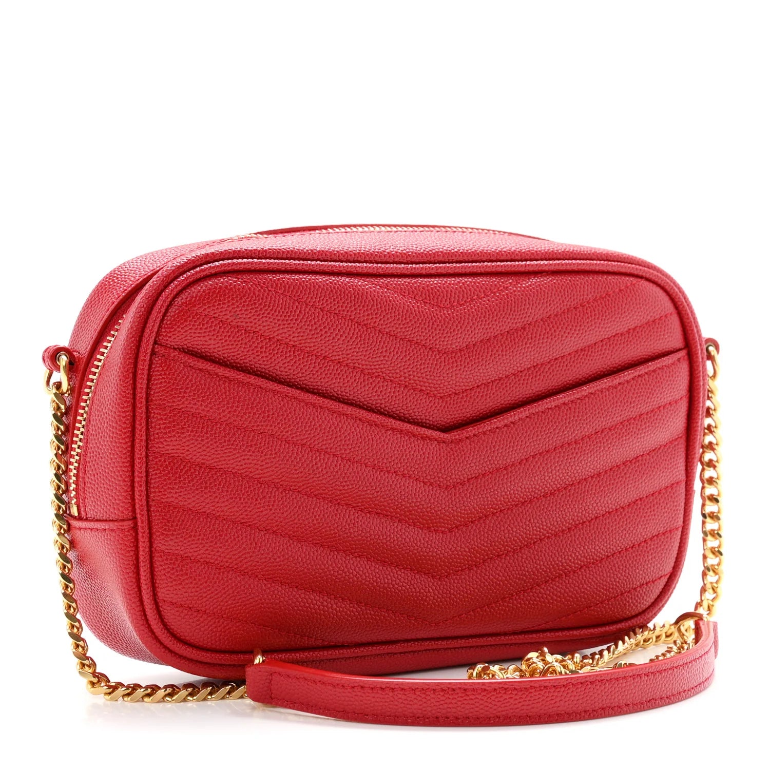 Saint Laurent Red Quilted Lou