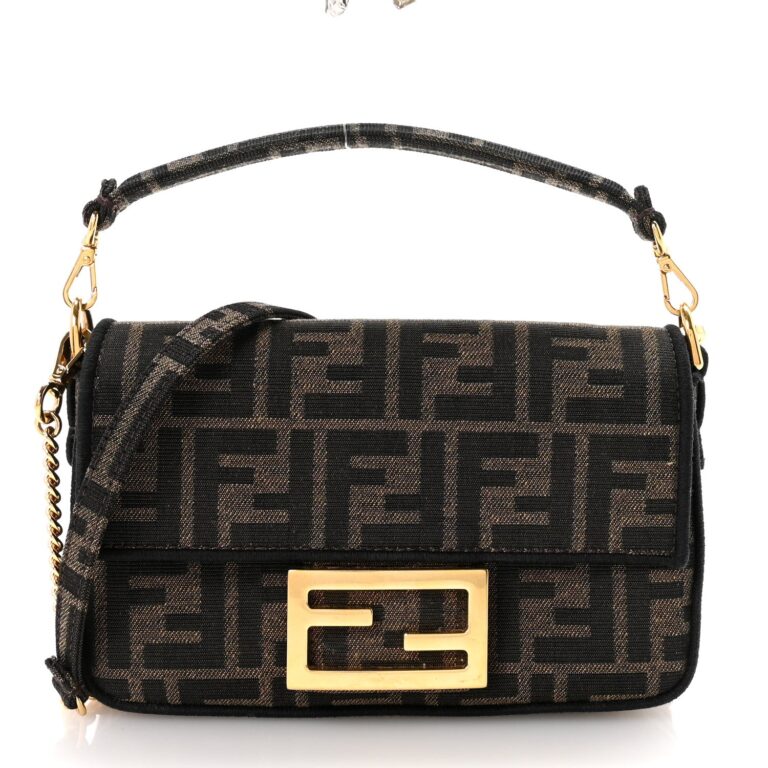 Fendi Baguette FF Monogram Bag