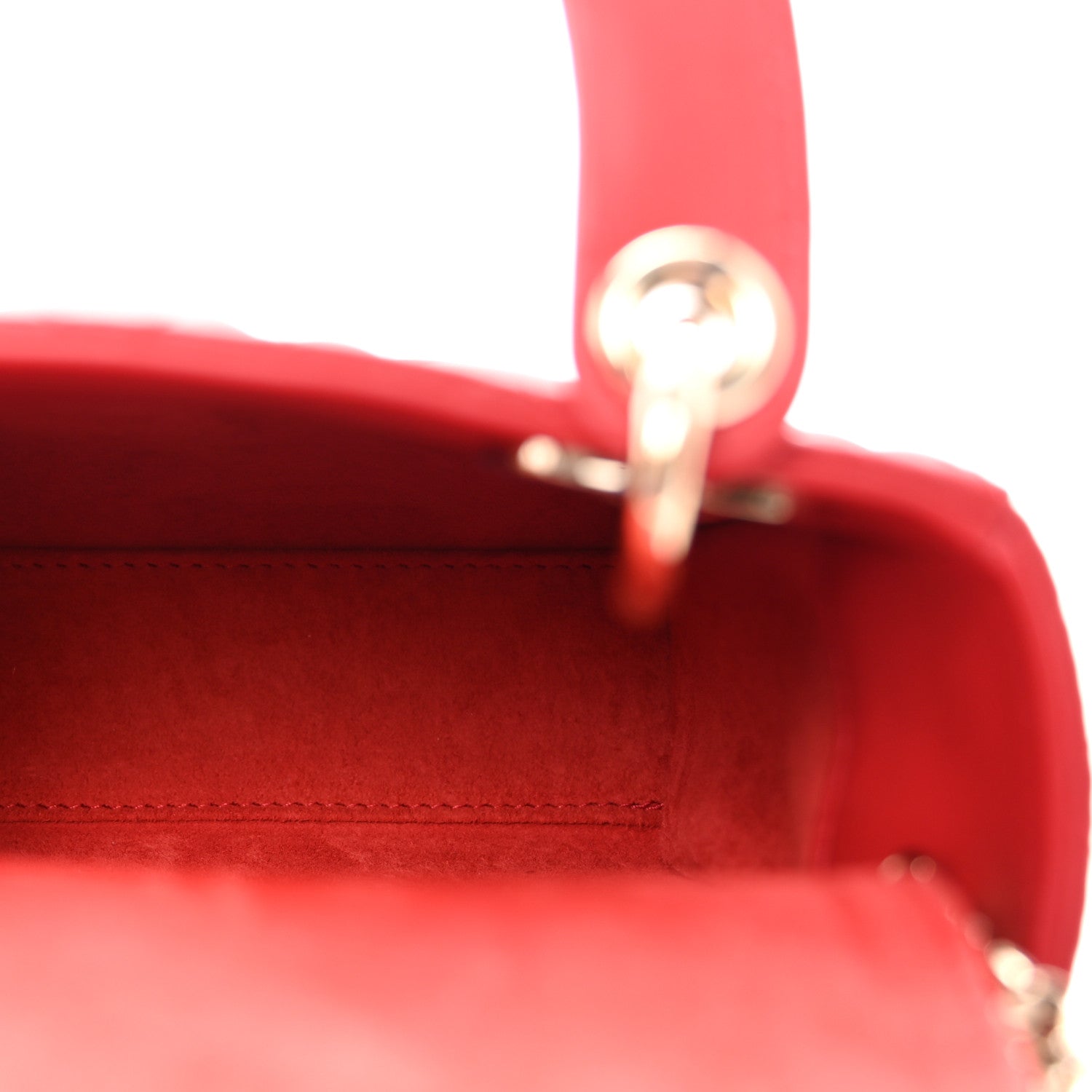 Dior Red Heart Cannage Mini Lady Dior