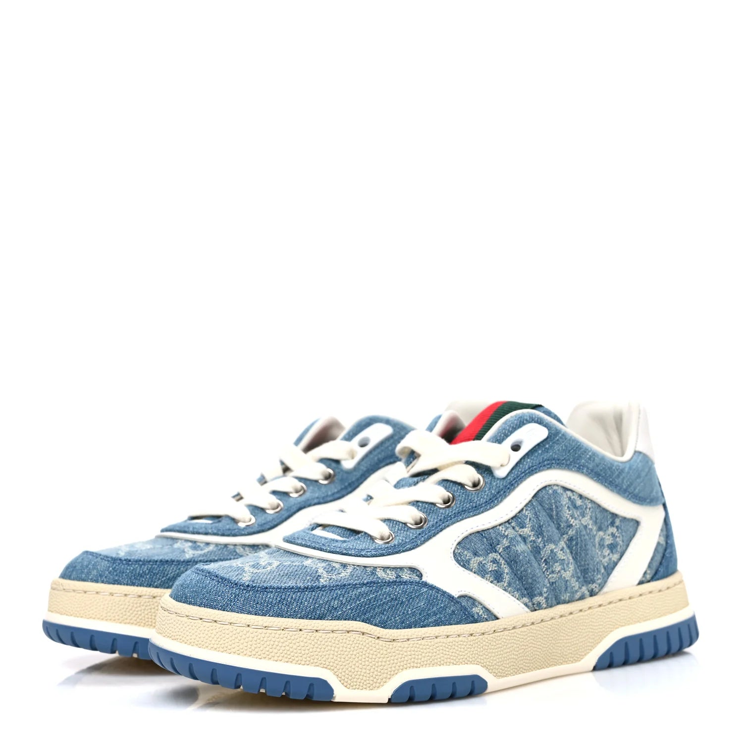 Gucci Blue GG Denim Sneakers