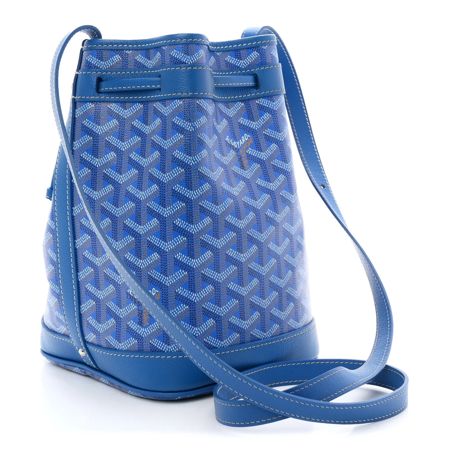 Goyard Blue Goyardine Petit Flot