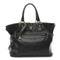 Prada Black Grained Leather Tote