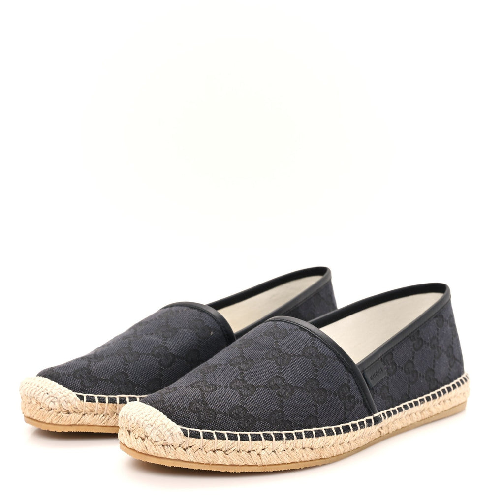 Gucci Black GG Canvas Espadrilles