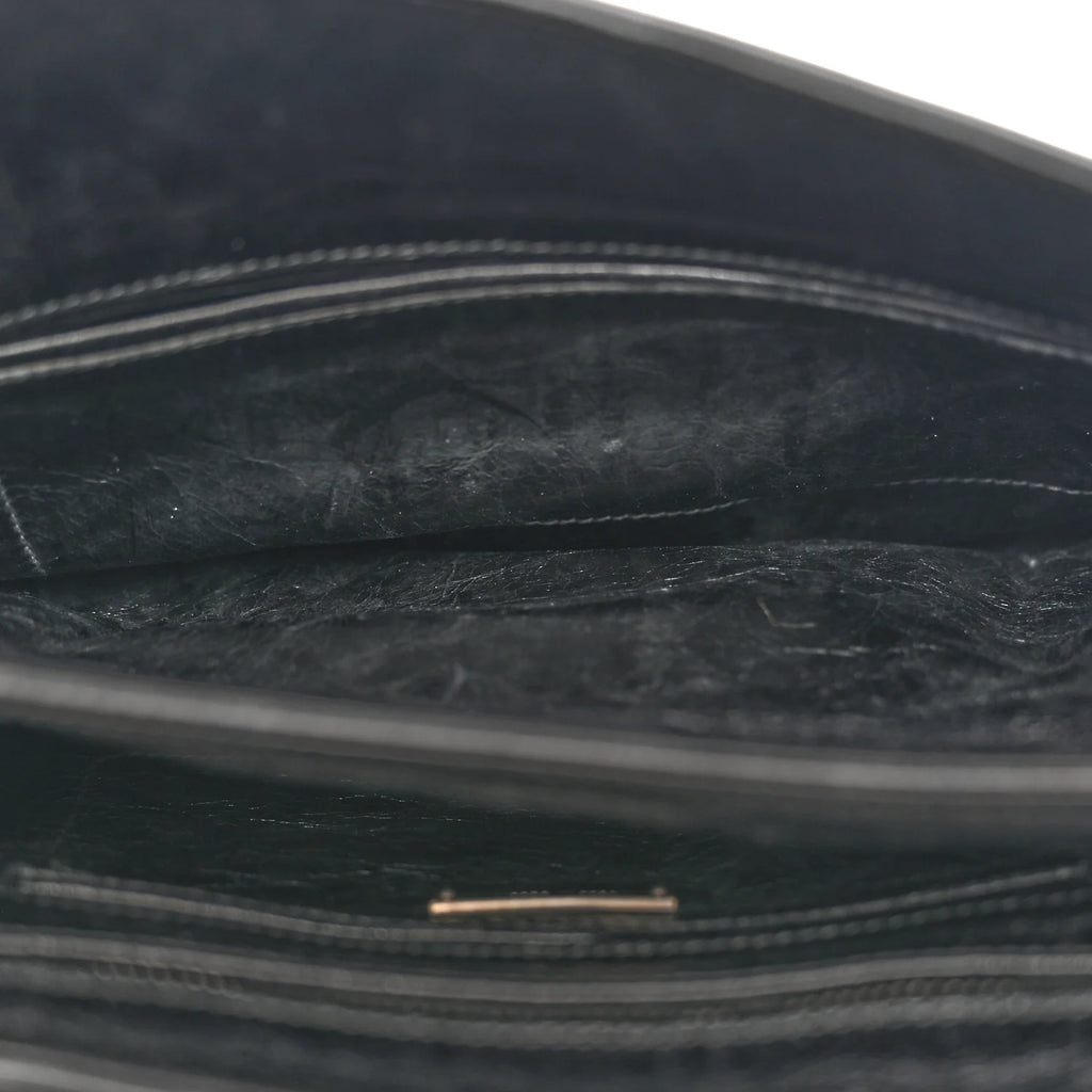 Miu Miu Black Crinkled Handbag