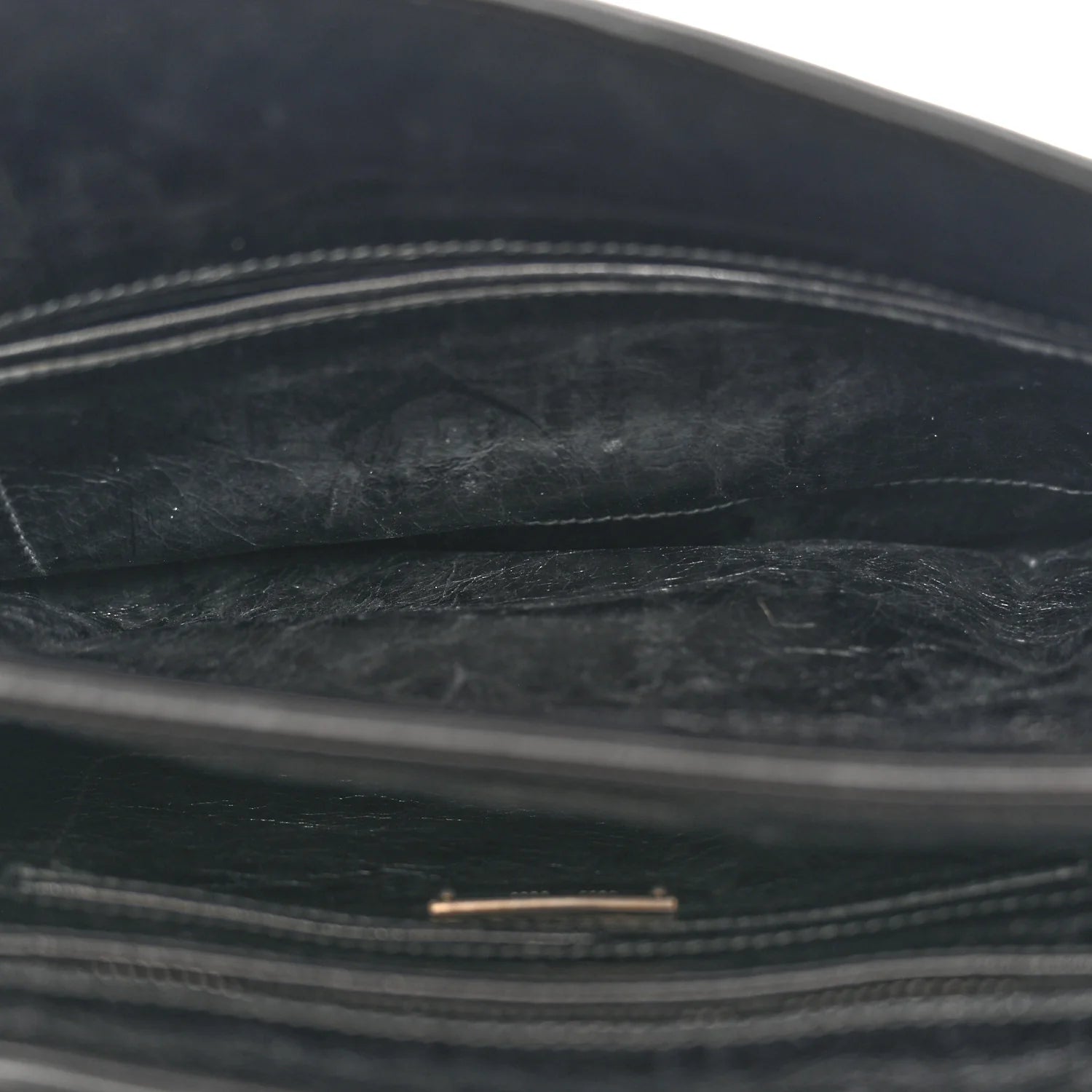 Miu Miu Black Crinkled Handbag