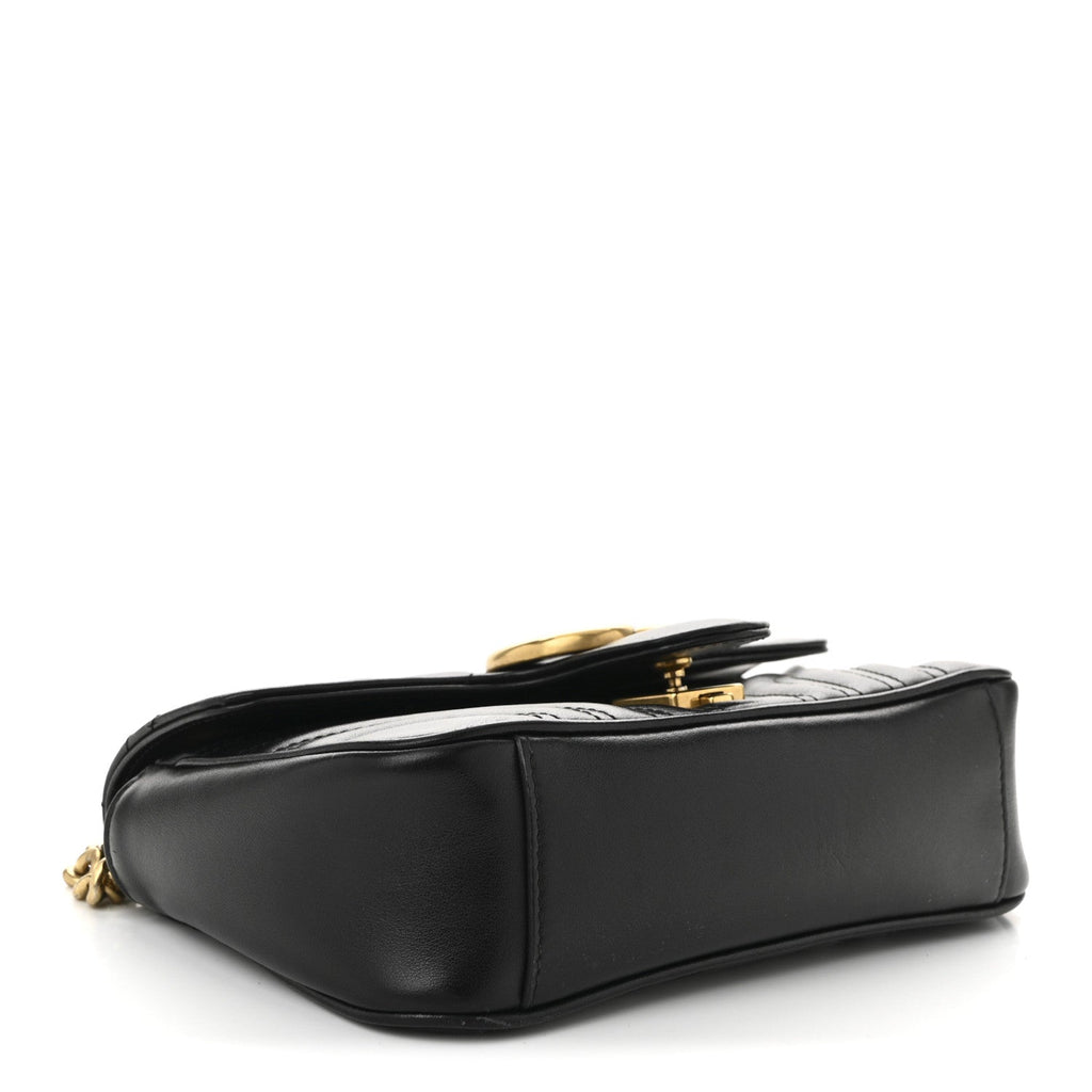 Gucci Black Matelassé Marmont Bag