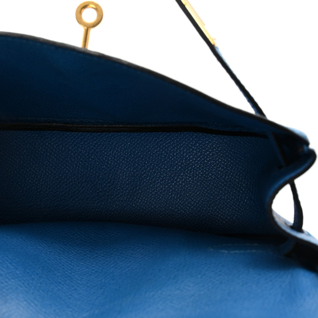 Hermes Blue Epsom Kelly Danse