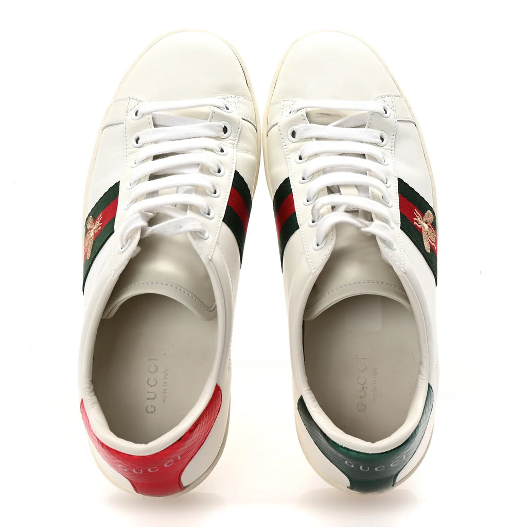 Gucci Ace Bee Leather Sneakers