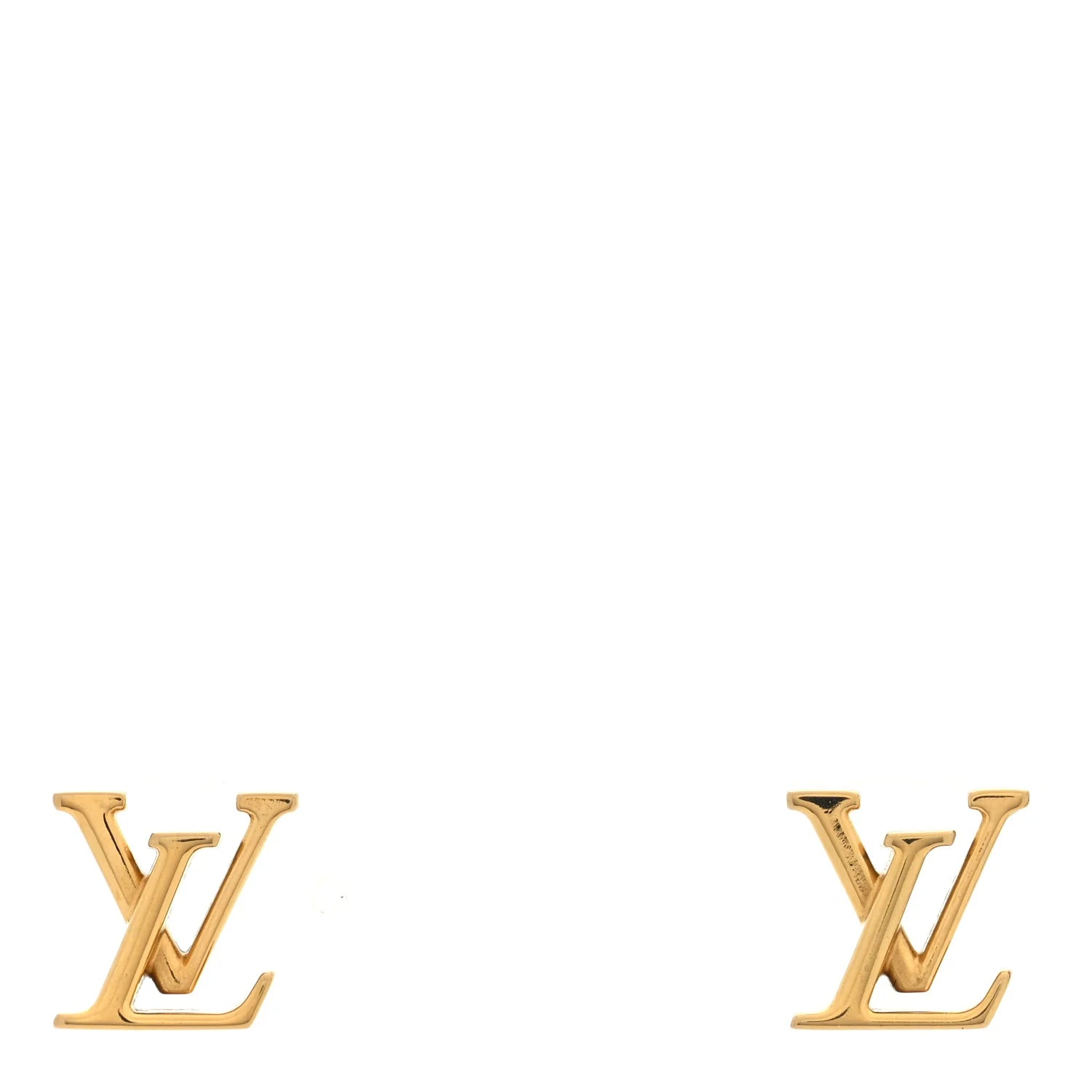 Louis Vuitton Gold LV Earrings