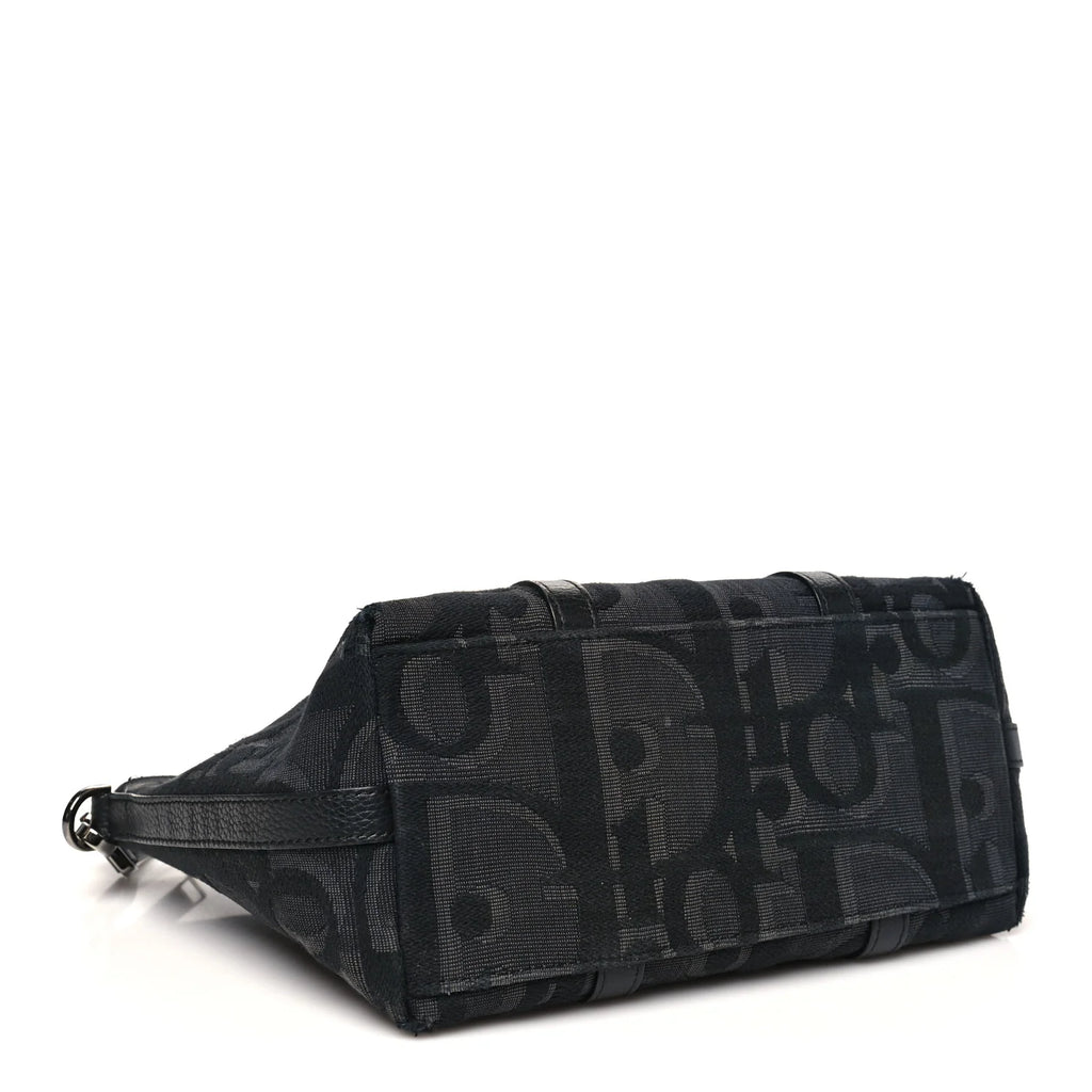 Dior Black Oblique Jacquard Tote