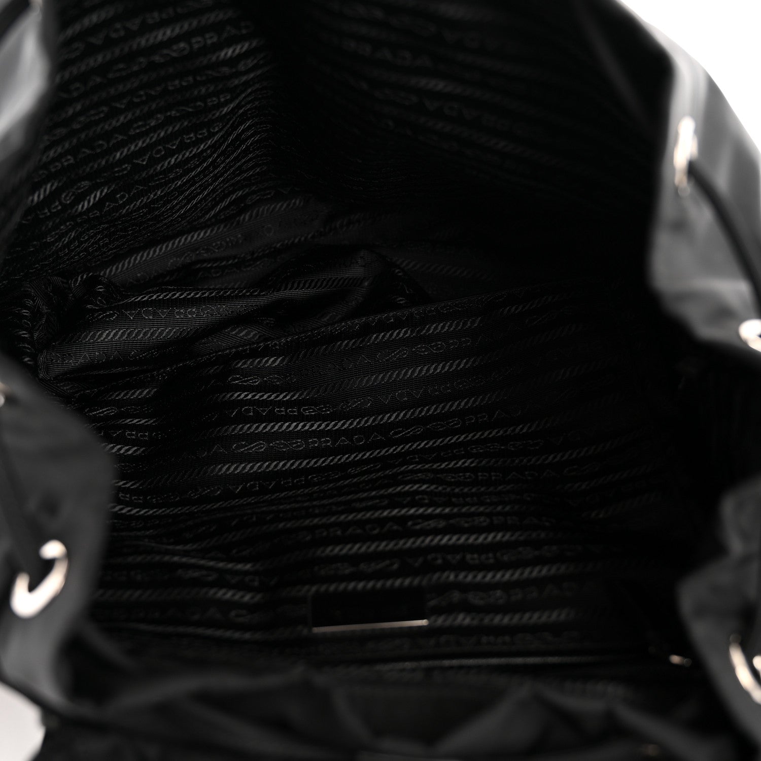 Prada Black Nylon Pocket Backpack