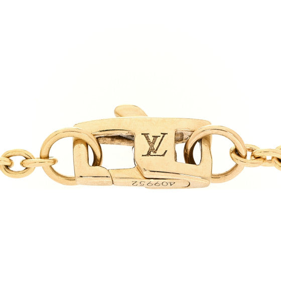 Louis Vuitton Gold Flower Diamond Bracelet