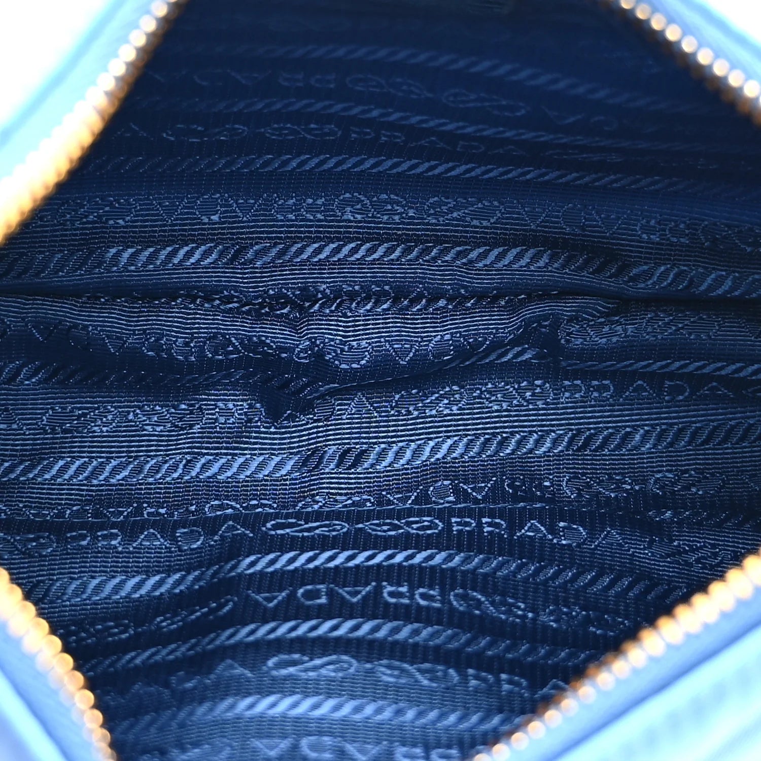 Prada Blue Quilted Nylon Bag