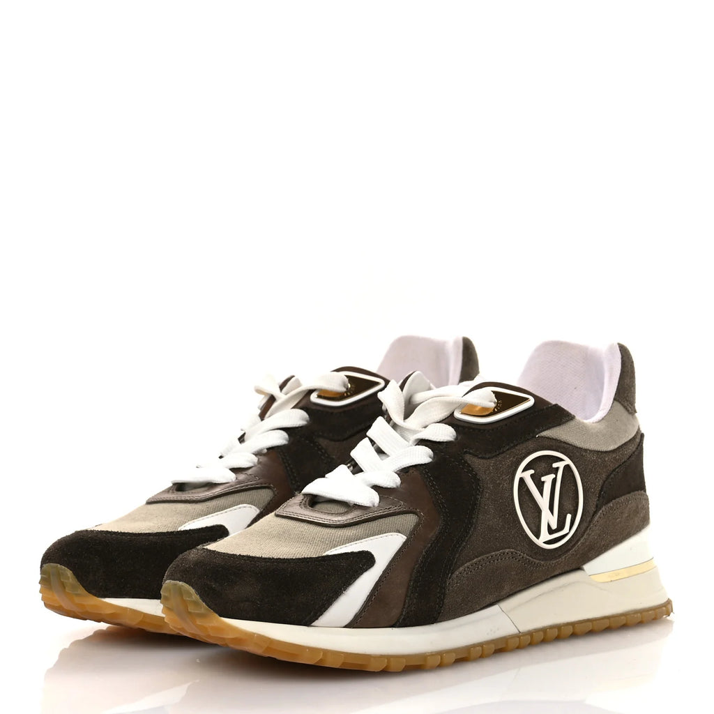 Louis Vuitton Brown Suede Sneakers