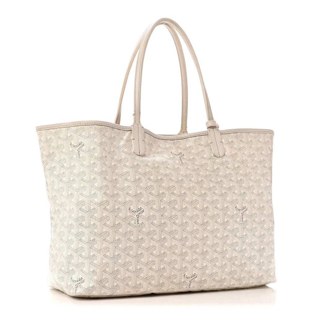 Goyard White Goyardine Saint Louis GM