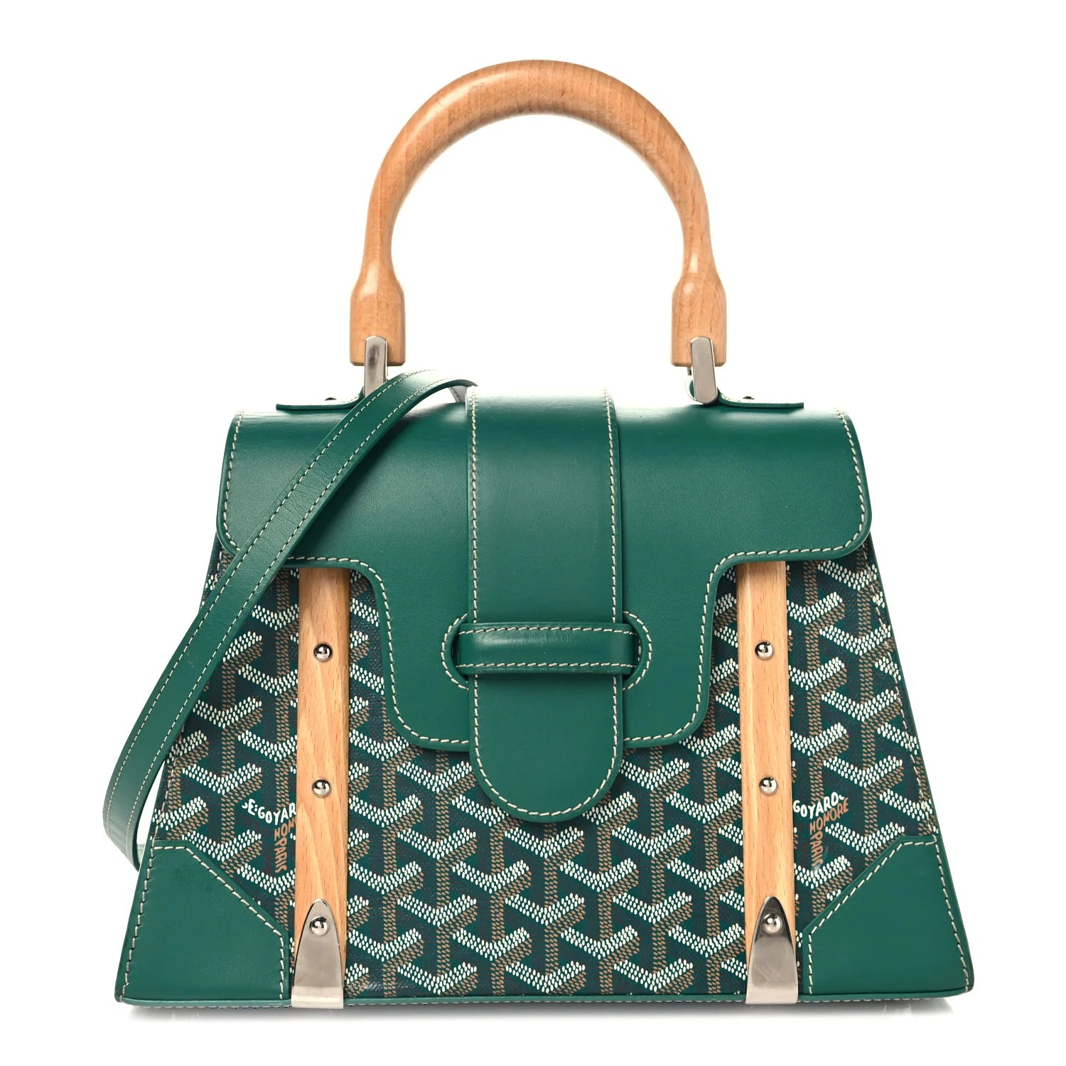 Goyard Green Goyardine Saigon Handbag