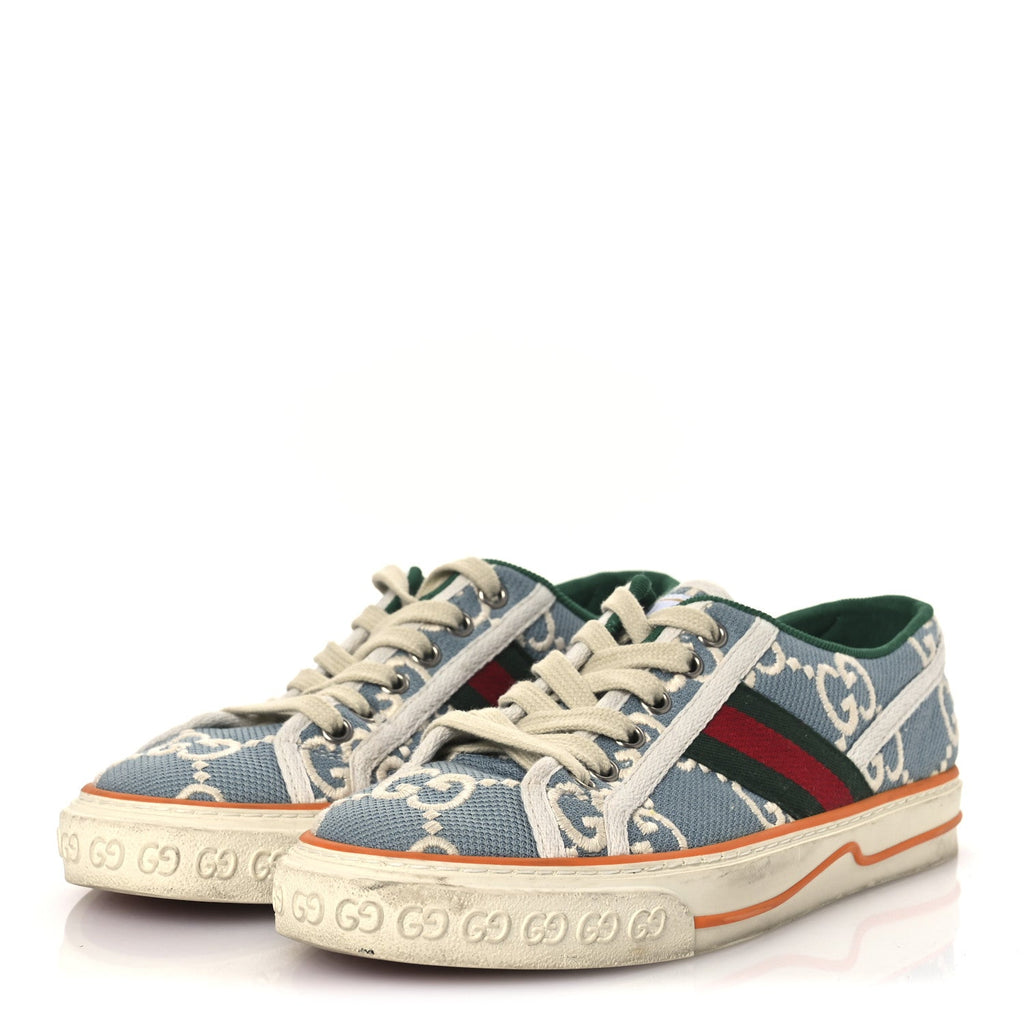 Gucci Blue GG Monogram Sneakers